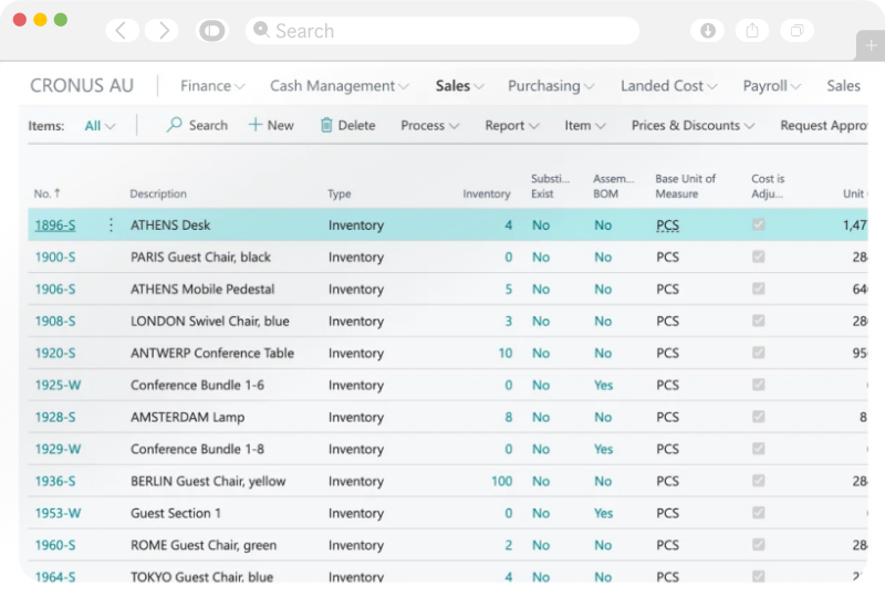 Inventory Management Calendar Integration