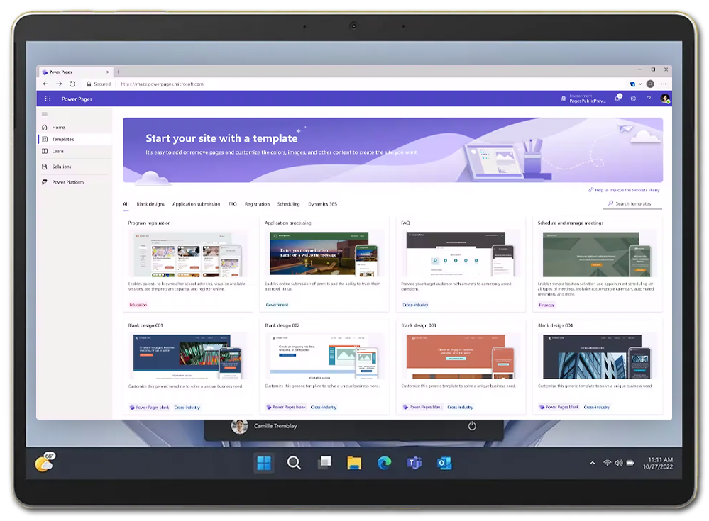 Template Library | Microsoft Power Pages : Build Modern and Secure Websites | Exigo Tech Australia Template Library | Microsoft Power Pages : Build Modern and Secure Websites | Exigo Tech Australia