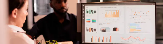 Professionals analyzing performance dashboards, symbolizing Exigo Tech's Service Delivery Management delivery model in Australia for efficient IT service delivery Professionals analyzing performance dashboards, symbolizing Exigo Tech's Service Delivery Management delivery model in Australia for efficient IT service delivery
