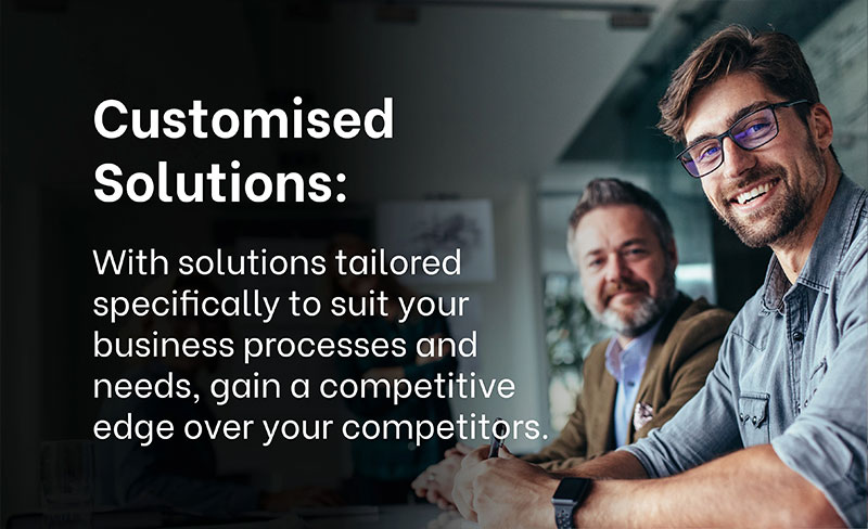 WHY CHOOSE EXIGO TECH? - Customised Solutions: With solutions tailored specifically to suit your business processes and needs, gain a competitive edge over your competitors. WHY CHOOSE EXIGO TECH? - Customised Solutions: With solutions tailored specifically to suit your business processes and needs, gain a competitive edge over your competitors.