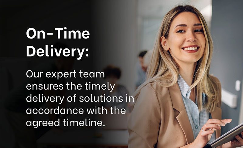 WHY CHOOSE EXIGO TECH? - On-Time Delivery: Our expert team ensures the timely delivery of solutions in accordance with the agreed timeline. WHY CHOOSE EXIGO TECH? - On-Time Delivery: Our expert team ensures the timely delivery of solutions in accordance with the agreed timeline.