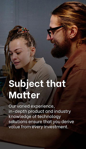 WHY CHOOSE EXIGO TECH? - Subject Matter Experts: Our varied experience, in-depth product and industry knowledge of technology solutions ensure that you derive value from every investment. WHY CHOOSE EXIGO TECH? - Subject Matter Experts: Our varied experience, in-depth product and industry knowledge of technology solutions ensure that you derive value from every investment.