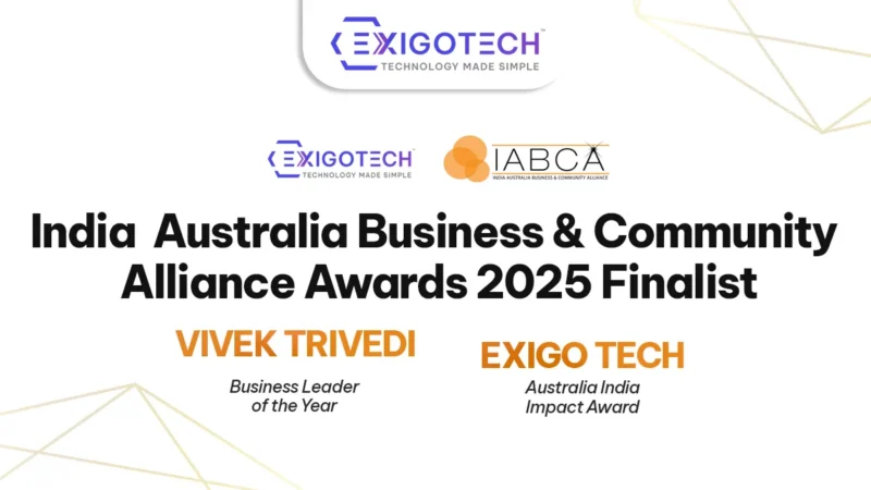 Exigo Tech Named Finalist in Two Key Categories at the IABCA Awards 2025 - Blog Feature Image for Website
