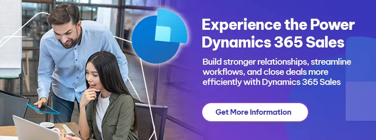 Experience the Power Dynamics 365 Sales - CTA