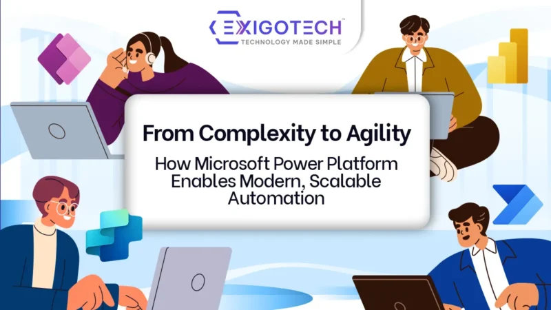 From Complexity to Agility: How Microsoft Power Platform Unlocks Modern Automation - Blog Featured Image for Exigo Tech Website