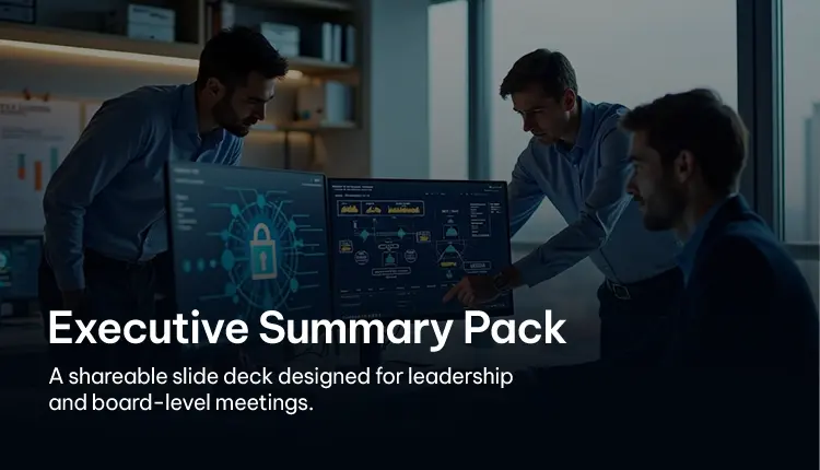 Team collaborating around screens, discussing an executive summary pack for board meetings Team collaborating around screens, discussing an executive summary pack for board meetings